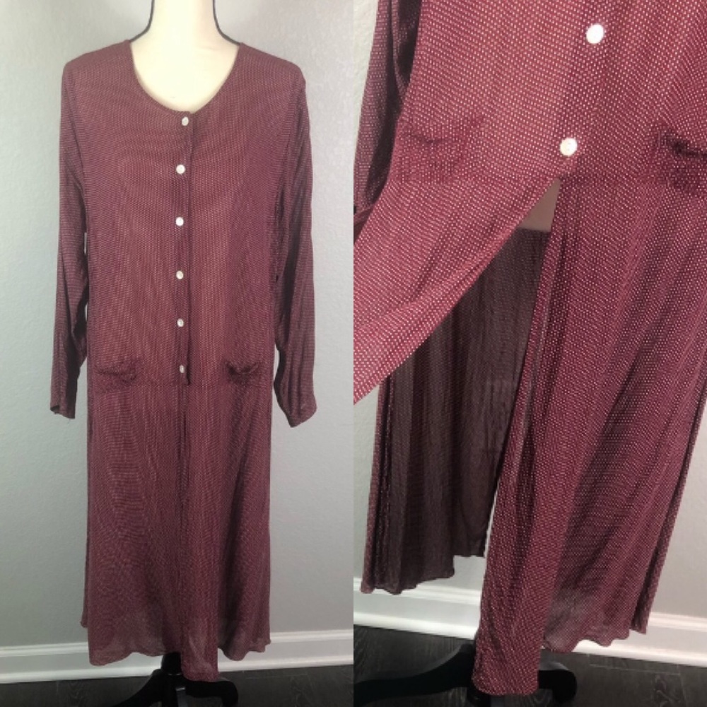 Vintage April Cornell Long Split Bottom Blouse
